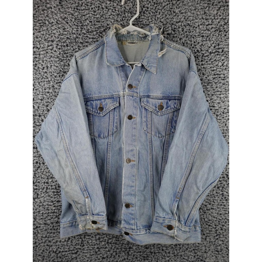 Distressed Light Blue Denim Jacket